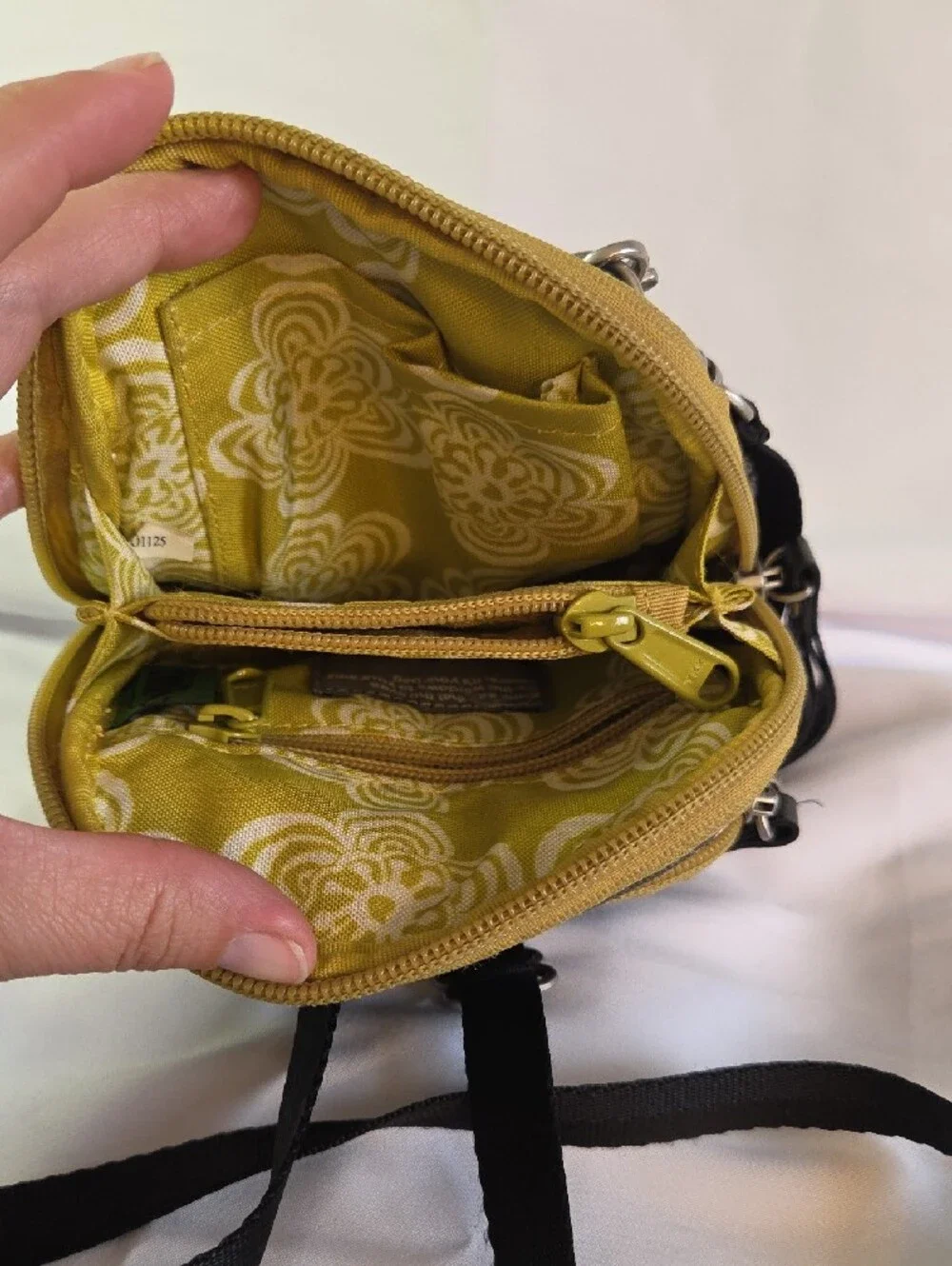 Haiku Olive Green Floral Accent Crossbody